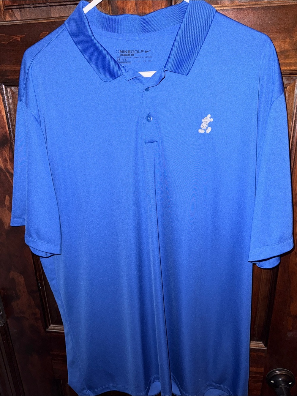 Nike Men's Royal Blue Golf Polo with Embroidered Icon